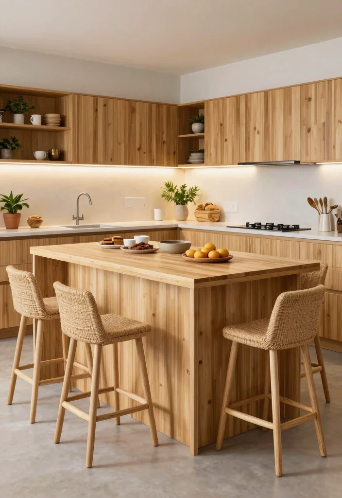 15 Breakfast Bar Kitchen Island Ideas That Bring People Together - 15. Eco-Friendly Choices 1