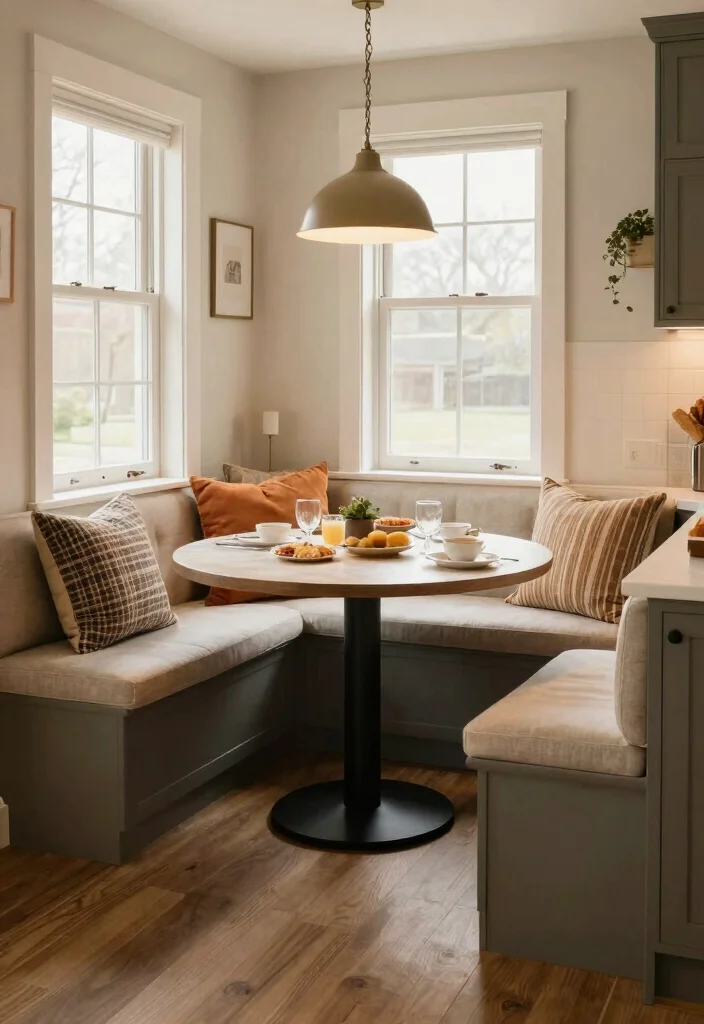 15 Breakfast Bar Kitchen Island Ideas That Bring People Together - 6. Breakfast Nook Integration 1