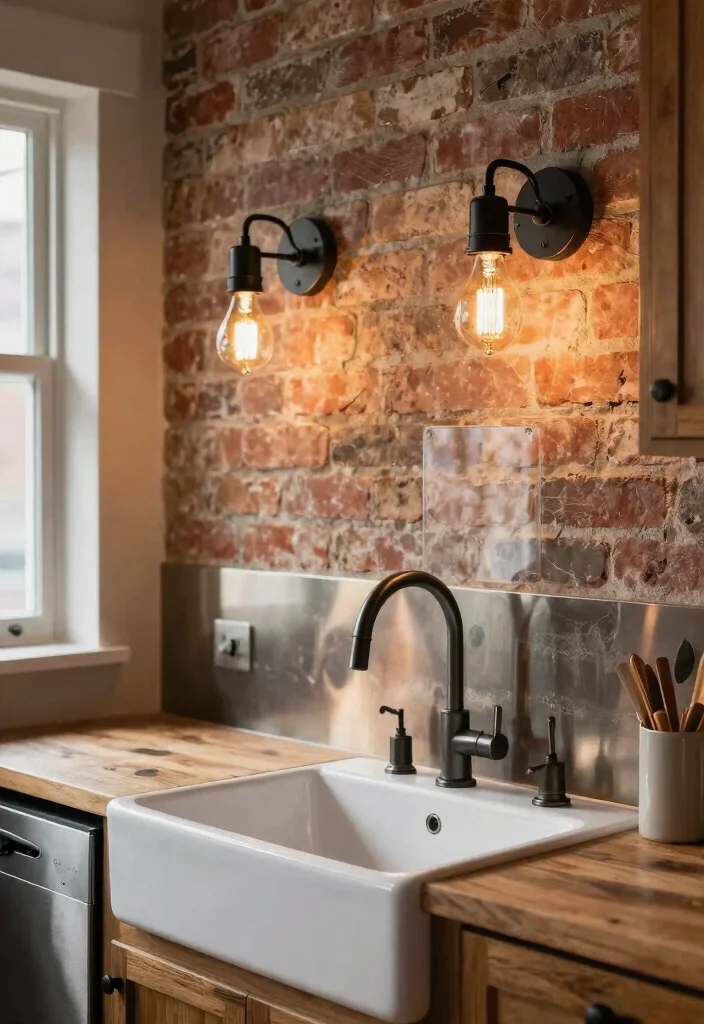 15 Kitchen Sconces Over Sink Ideas With Soft Glow - 1. Industrial Style Sconces 1