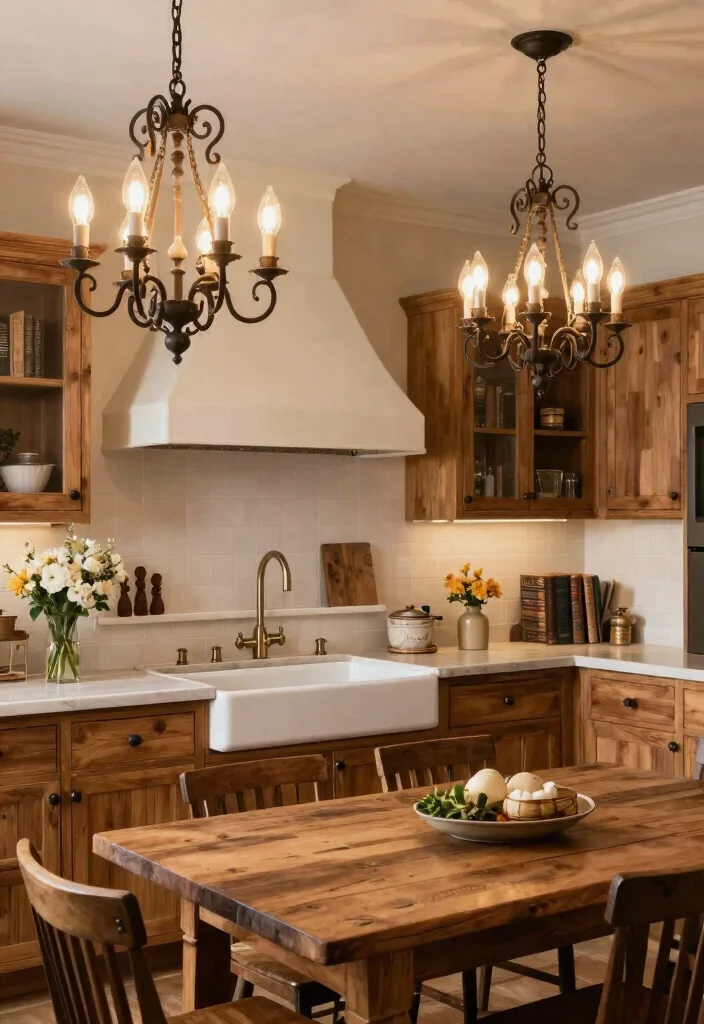 15 Kitchen Sconces Over Sink Ideas With Soft Glow - 4. Rustic Chandelier Sconces 1