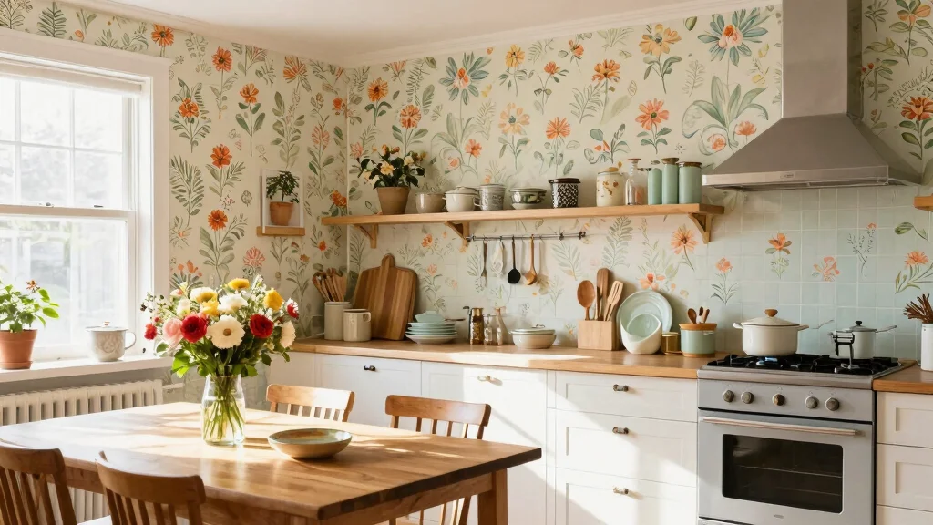 15 Kitchen Wallpaper Design Ideas That Transform Your Walls