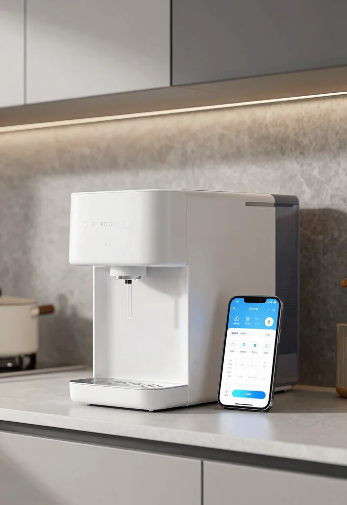 15 RO Water Purifier in Kitchen Cabinet Ideas With Smart Placement - 11. Smart Home Integration 1