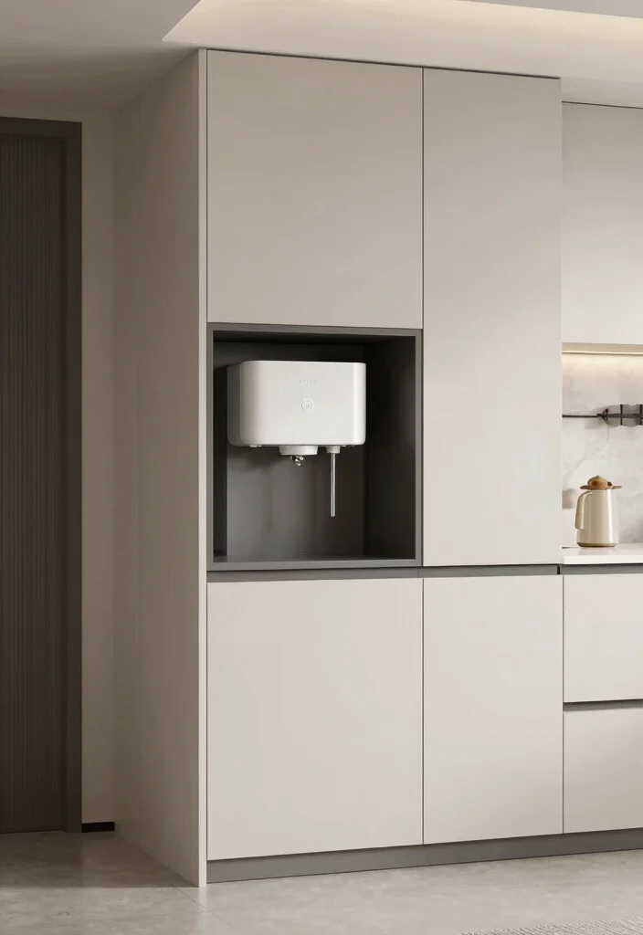 15 RO Water Purifier in Kitchen Cabinet Ideas With Smart Placement - 5. Integrated Cabinet Units 1