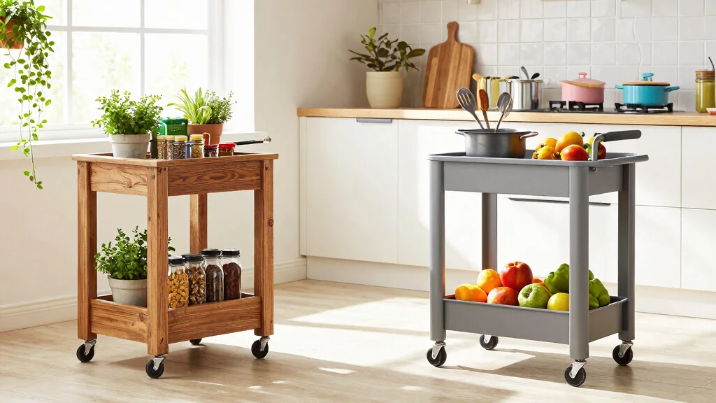 15 Rolling Kitchen Cart Ideas With Versatile Storage