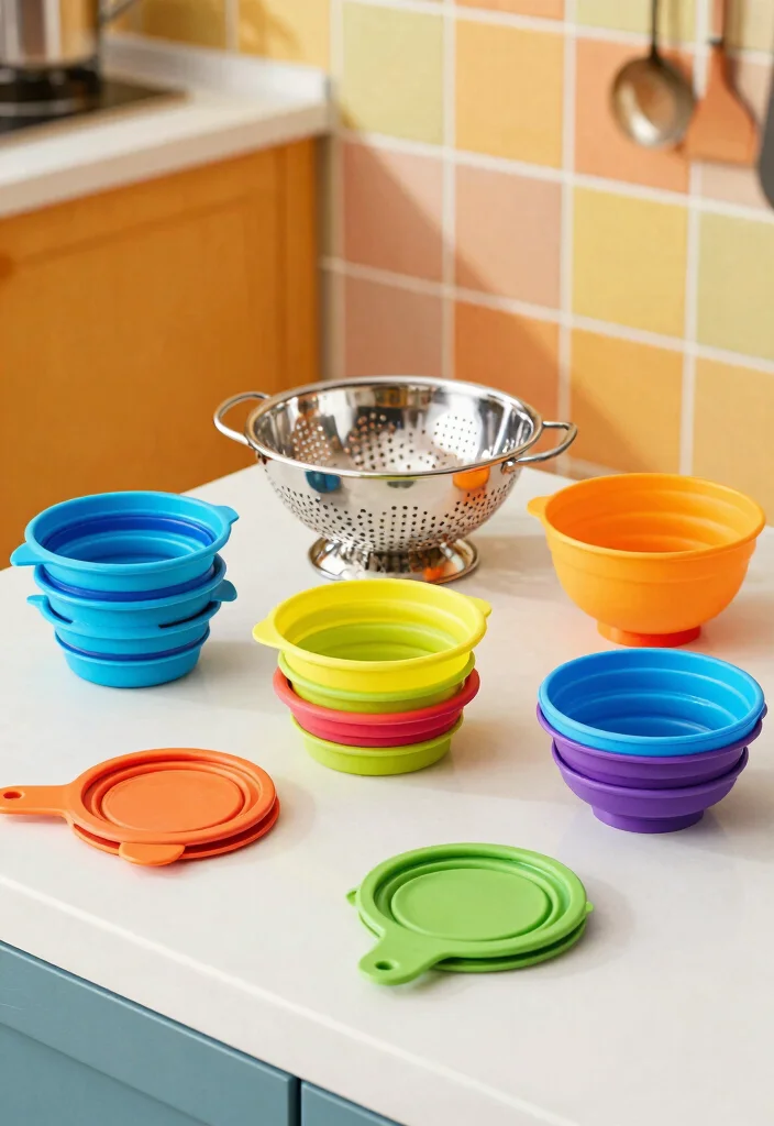 15 Tiny Kitchen Storage Ideas That Work Wonders - 12. Collapsible Kitchen Tools 1