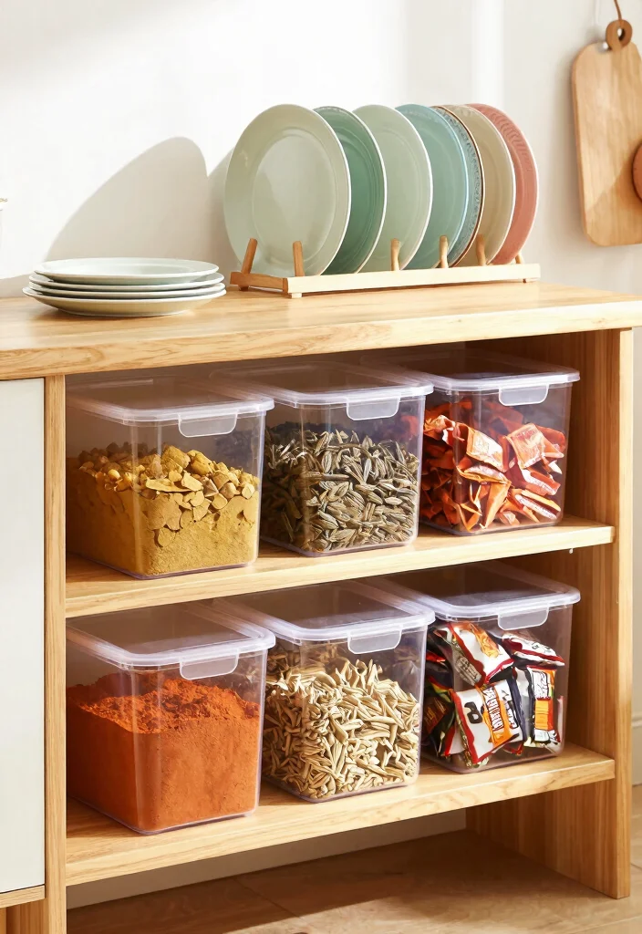 15 Tiny Kitchen Storage Ideas That Work Wonders - 5. Under-Shelf Storage Bins 1
