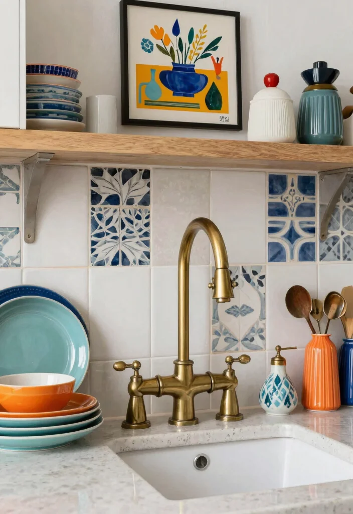 16 Antique Brass Kitchen Faucet Ideas With Vintage Charm - 10. Artistic Expression 1