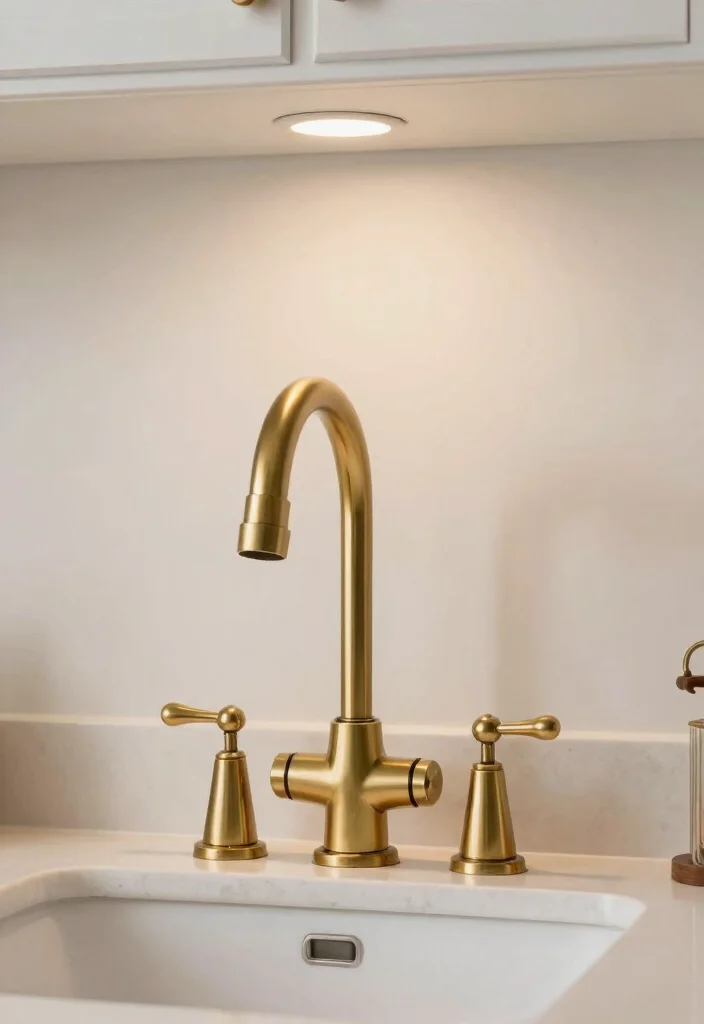 16 Antique Brass Kitchen Faucet Ideas With Vintage Charm - 14. Timeless Classic 1