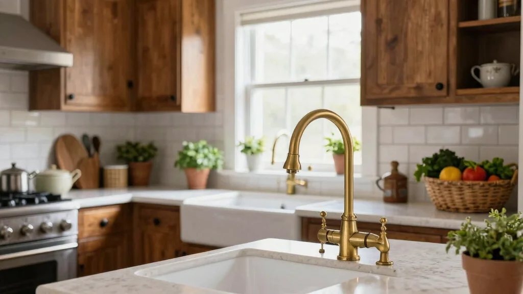16 Antique Brass Kitchen Faucet Ideas With Vintage Charm