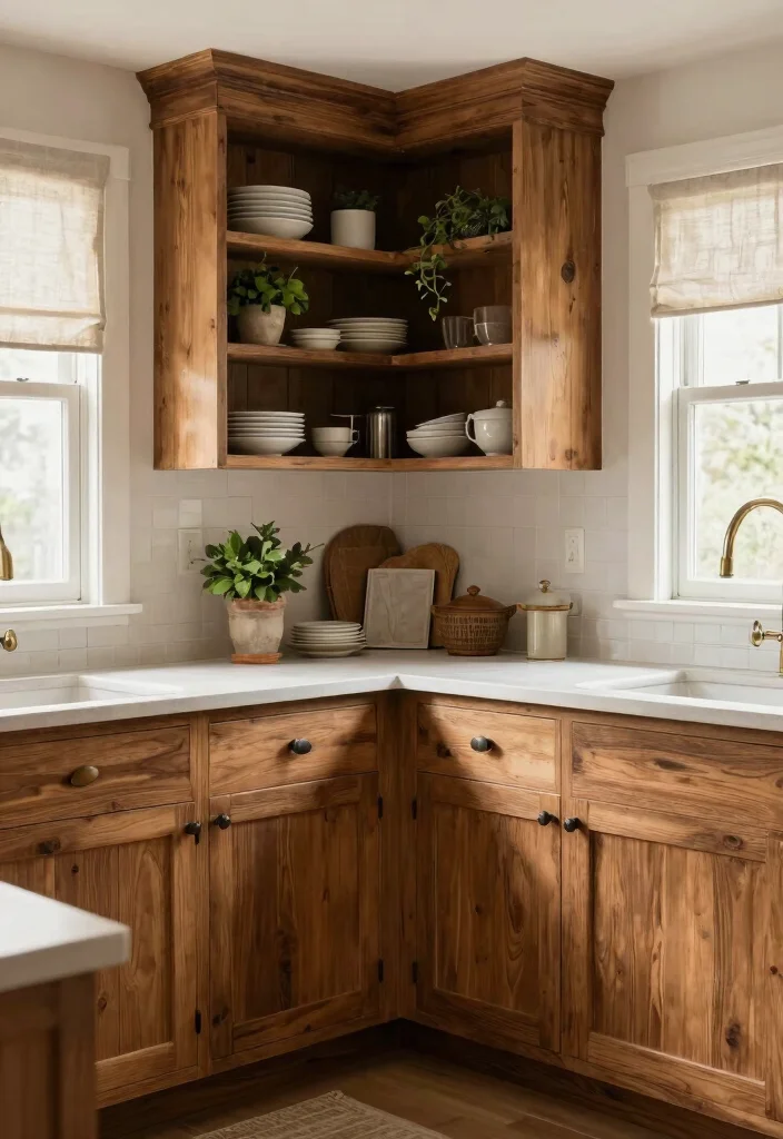16 Kitchen Shaker Cabinets Ideas With Timeless Style - 4. Rustic Wood Shaker Cabinets 1