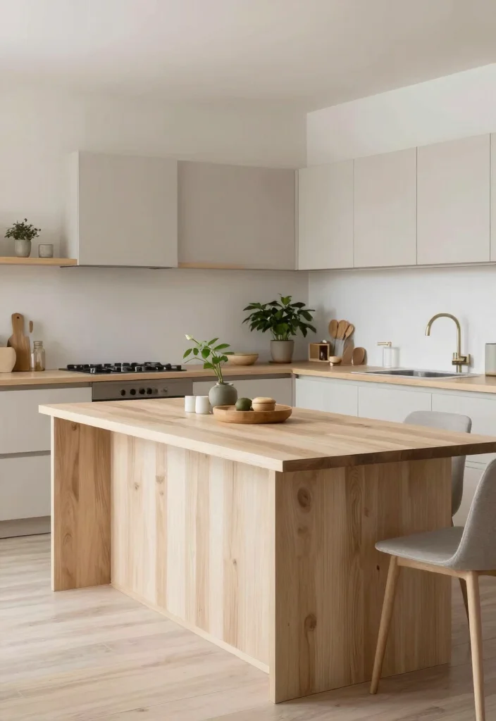 16 Kitchen Table Island Ideas That Combine Style & Function - 11. Scandinavian Simplicity 1
