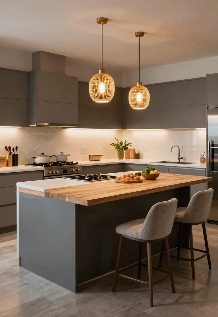 16 Kitchen Table Island Ideas That Combine Style & Function - 12. Chic Multi-level Island 1