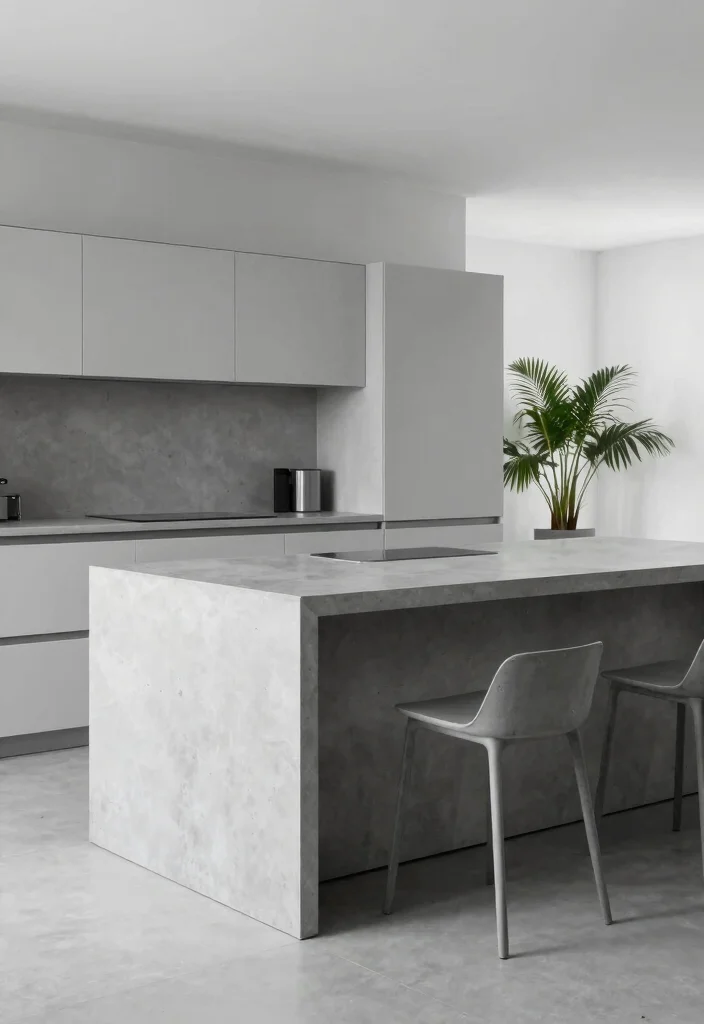 16 Kitchen Table Island Ideas That Combine Style & Function - 2. Modern Minimalism 1