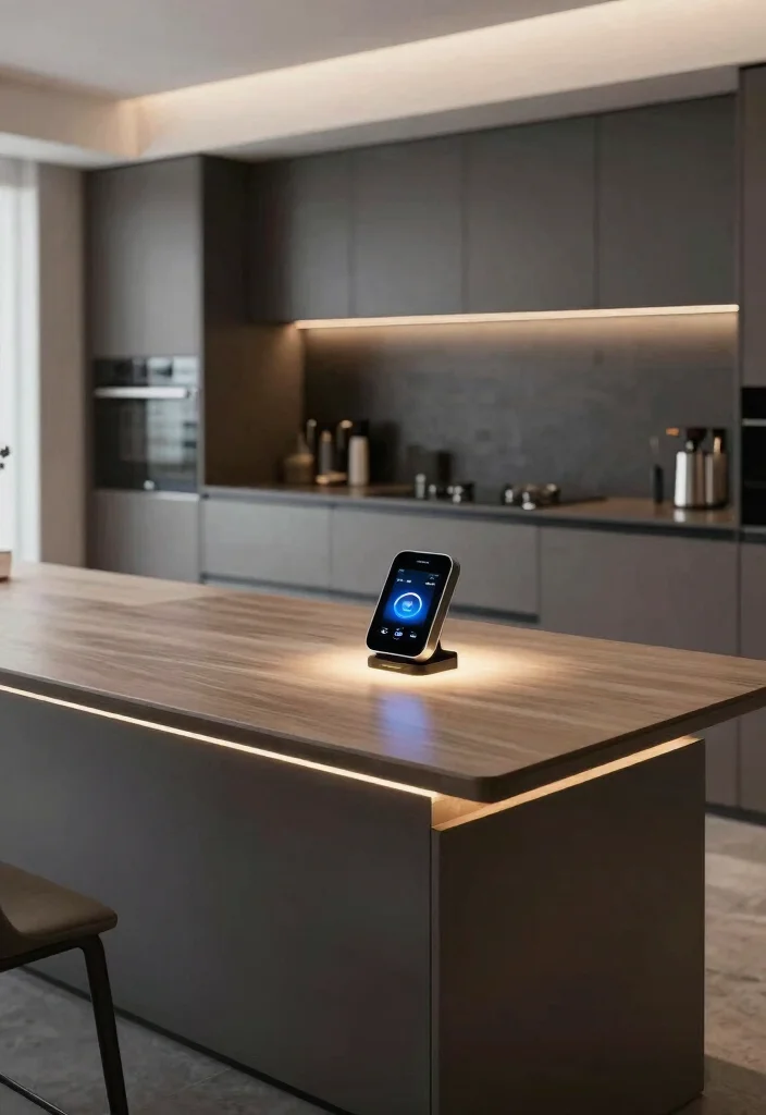 16 Kitchen Table Island Ideas That Combine Style & Function - 9. Smart Technology Integration 1