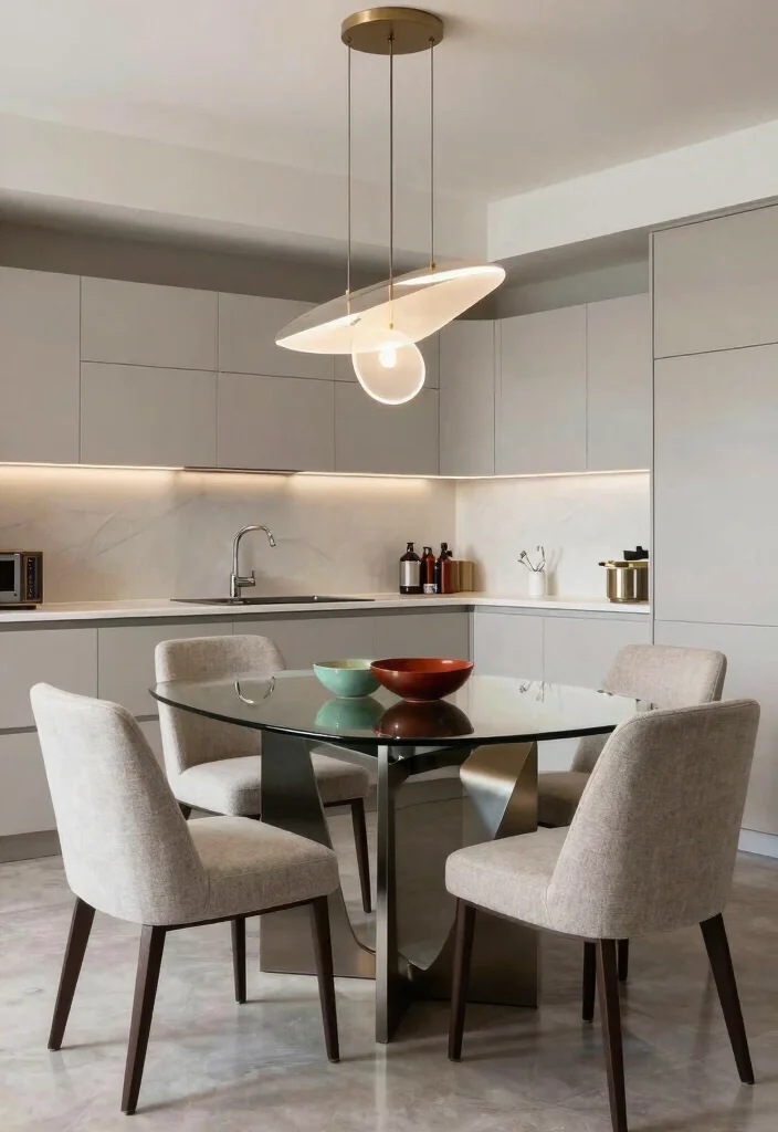 16 Kitchen Tables and Chairs Ideas With Perfect Pairing - 11. Contemporary Elegance: Classy and Chic 1