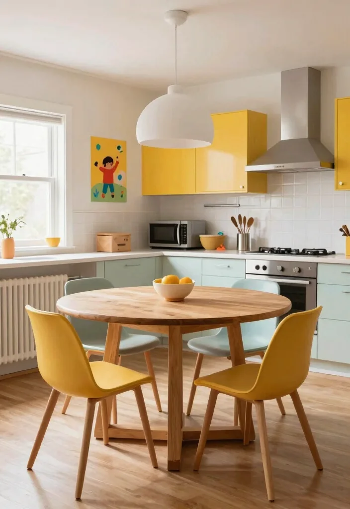 16 Kitchen Tables and Chairs Ideas With Perfect Pairing - 12. Family-Friendly Designs: Durable and Practical 1