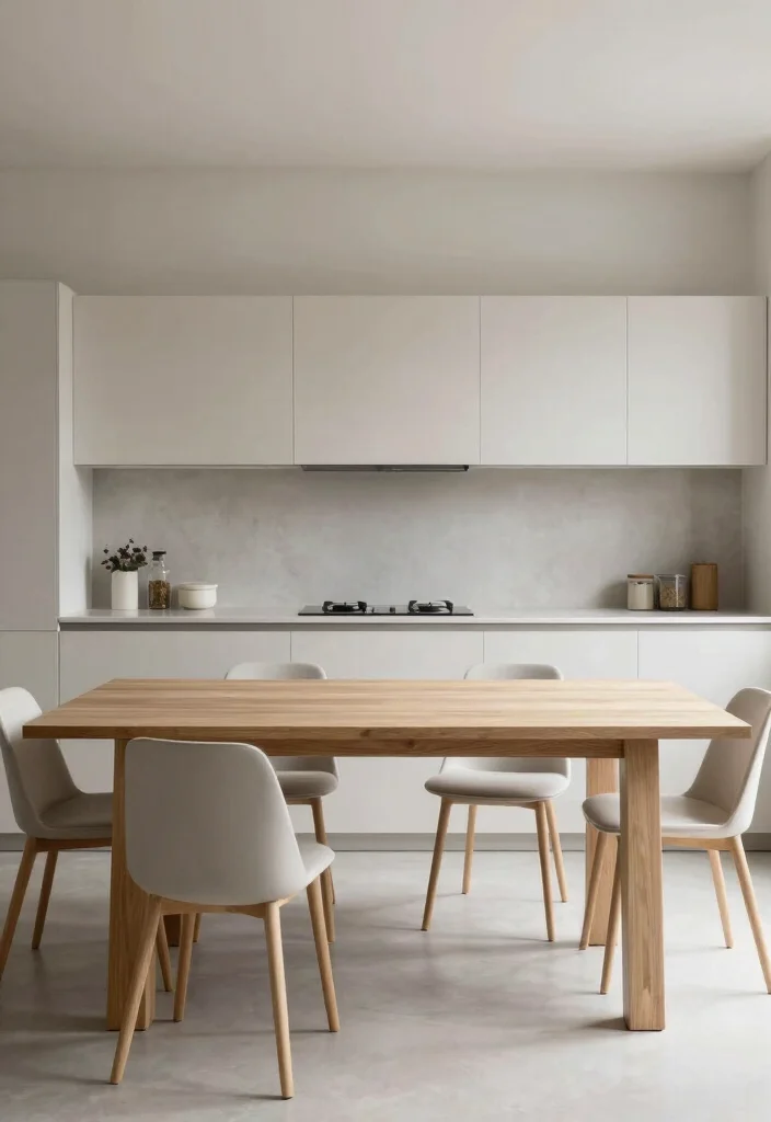 16 Kitchen Tables and Chairs Ideas With Perfect Pairing - 16. Elegant Simplicity: Less is More 1