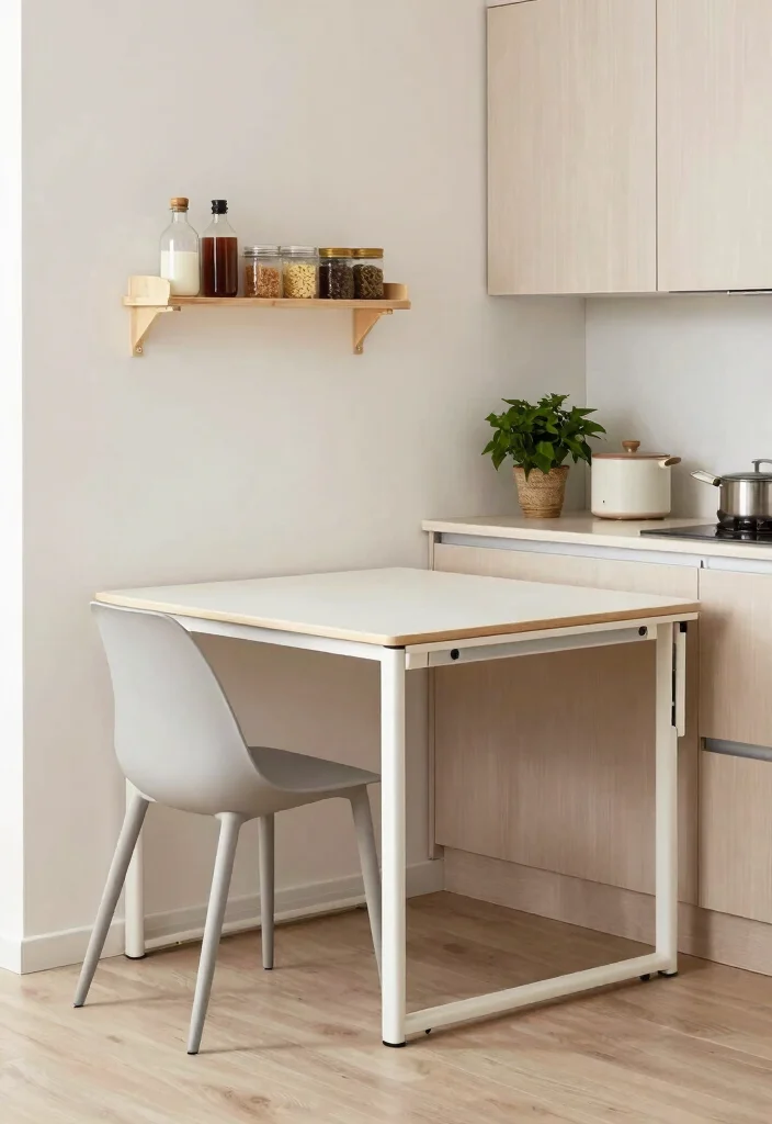 16 Kitchen Tables and Chairs Ideas With Perfect Pairing - 6. Small Space Dining Solutions: Maximizing Functionality 1
