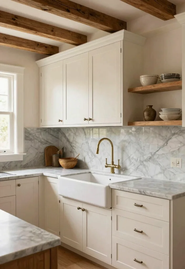 16 Marble Kitchen Backsplash Ideas With Luxe Finish - 4. Honed Finish for a Soft Look 1