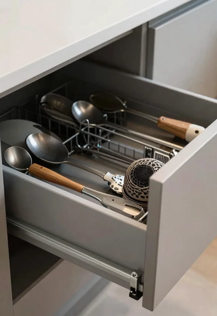 16 Organize Kitchen Drawers Ideas That Simplify Cooking - 11. Sliding Drawer Organizers 1