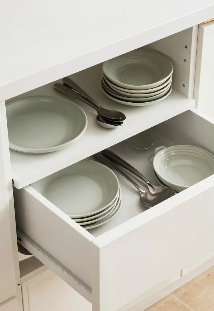 16 Organize Kitchen Drawers Ideas That Simplify Cooking - 14. Drawer Shelf Risers for Extra Space 1