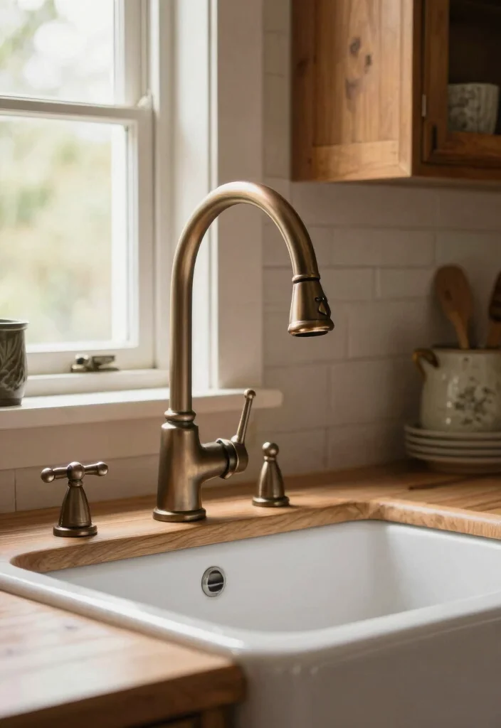 16 Vintage Kitchen Faucet Ideas With Classic Appeal - 15. Charming Oil-Rubbed Bronze Faucets 1