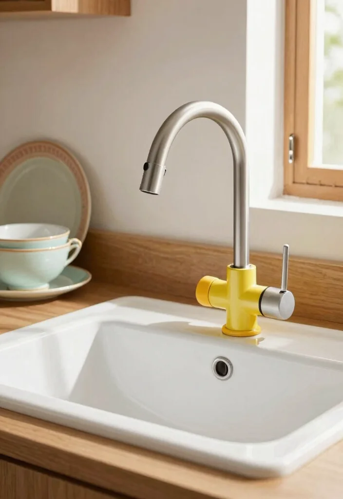 16 Vintage Kitchen Faucet Ideas With Classic Appeal - 16. Mid-Century Modern Faucets 1