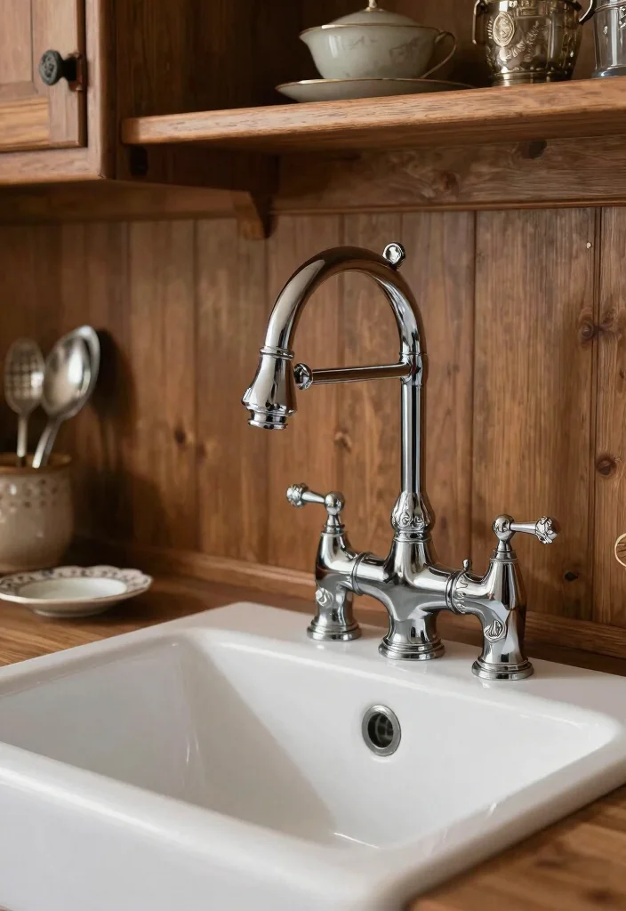 16 Vintage Kitchen Faucet Ideas With Classic Appeal - 6. Victorian-Inspired Faucets 1