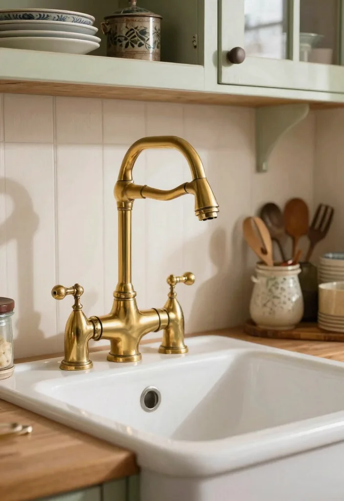 16 Vintage Kitchen Faucet Ideas With Classic Appeal - 9. Antique Revival Faucets 1