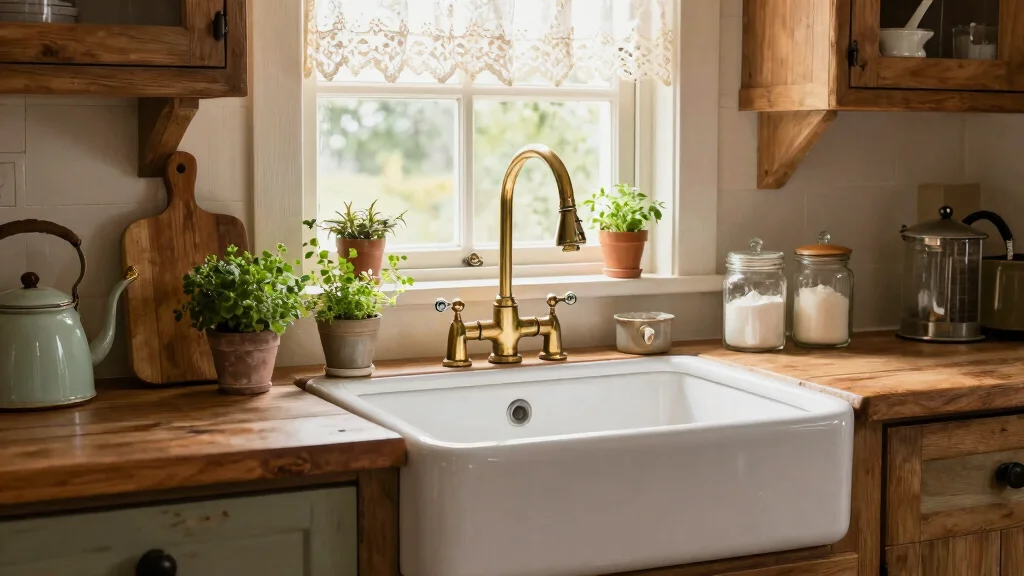 16 Vintage Kitchen Faucet Ideas With Classic Appeal