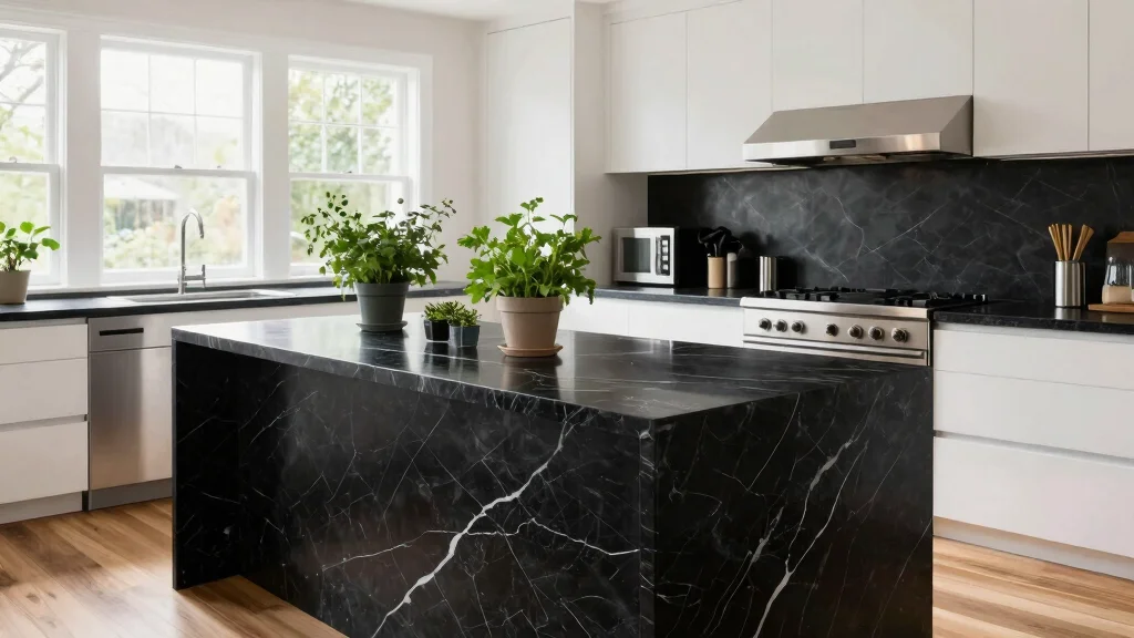17 Black Marble Kitchen Countertops Ideas With Bold Elegance