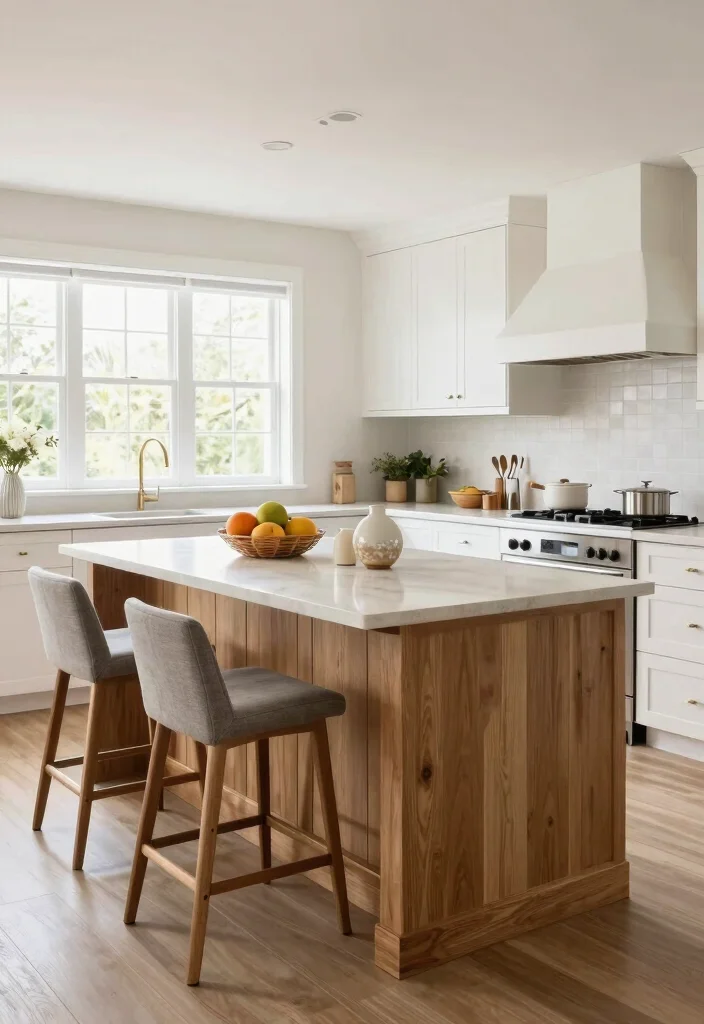 17 Kitchen Island With Legs Ideas With Furniture Style Charm - 7. L Shaped Beauty 1