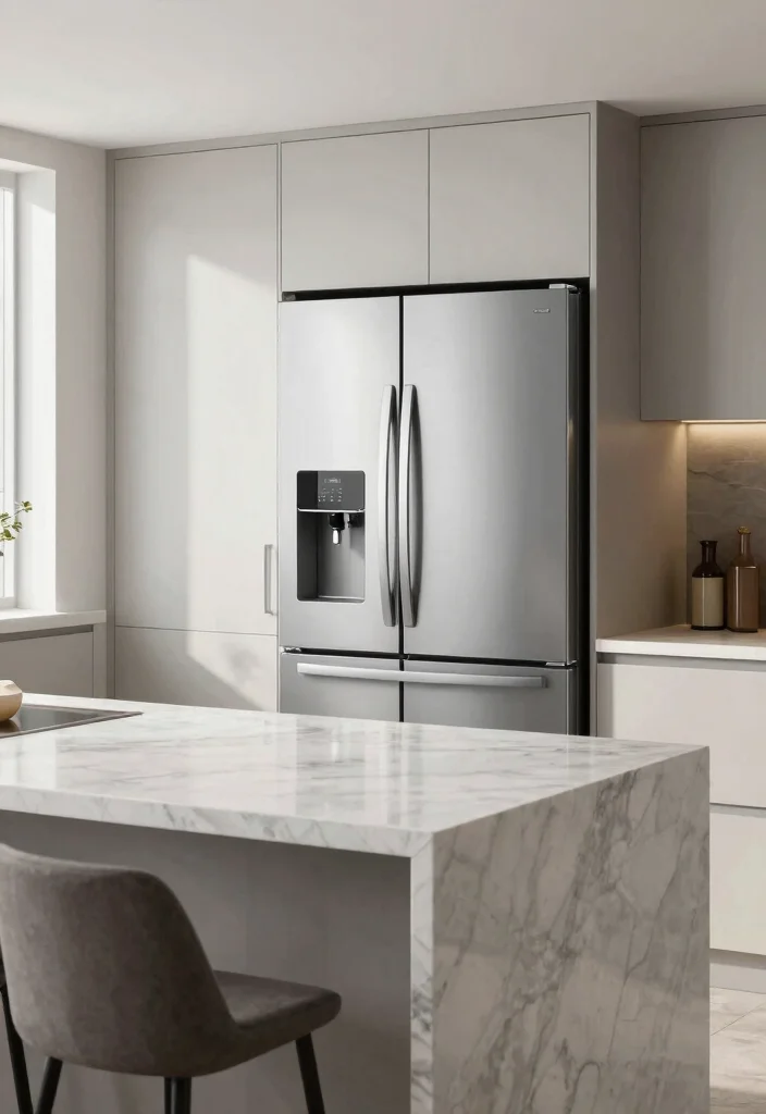 17 Kitchen Refrigerator Cabinet Ideas With Seamless Look - 5. Under-Counter Refrigerators 1