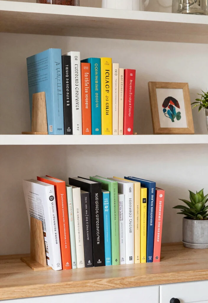 17 Kitchen Shelf Organization Ideas That Maximize Space - 13. Store Cookbooks Creatively 1