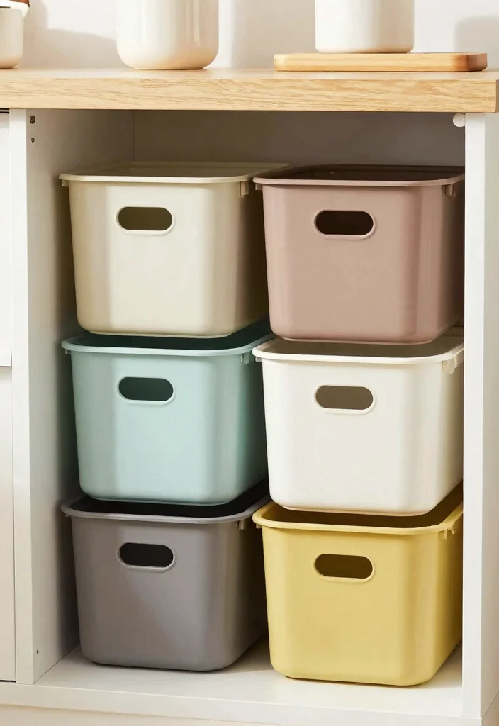 17 Kitchen Shelf Organization Ideas That Maximize Space - 7. Utilize Vertical Space with Stacked Storage 1