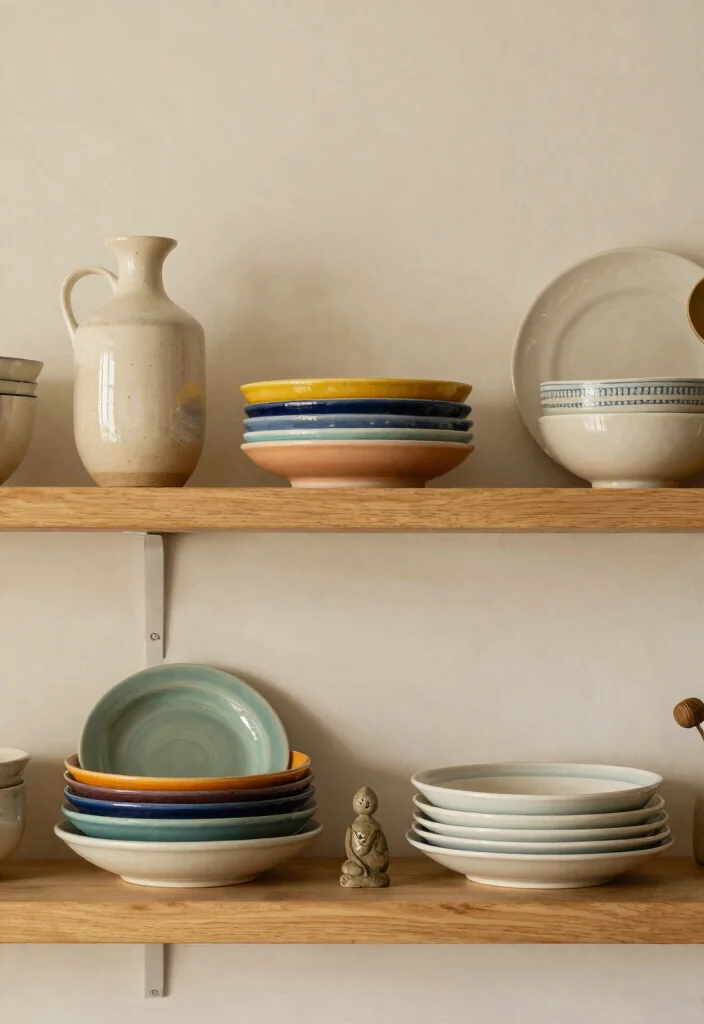 17 Kitchen Shelf Organization Ideas That Maximize Space - 8. Decorative Shelf Ideas with Personal Touches 1