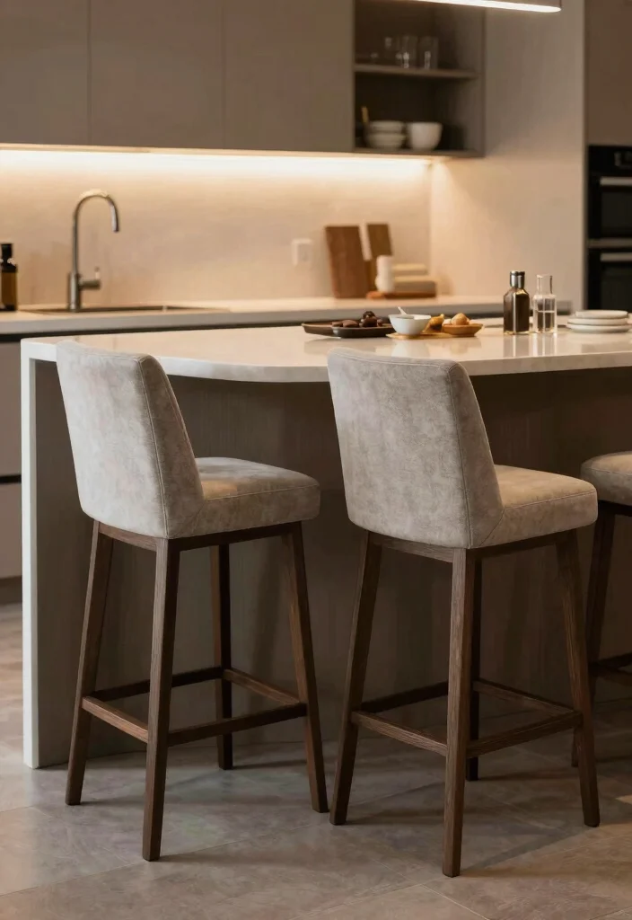 17 Modern Stools for Kitchen Island Ideas With Sleek Comfort - 10. High-Back Stools 1