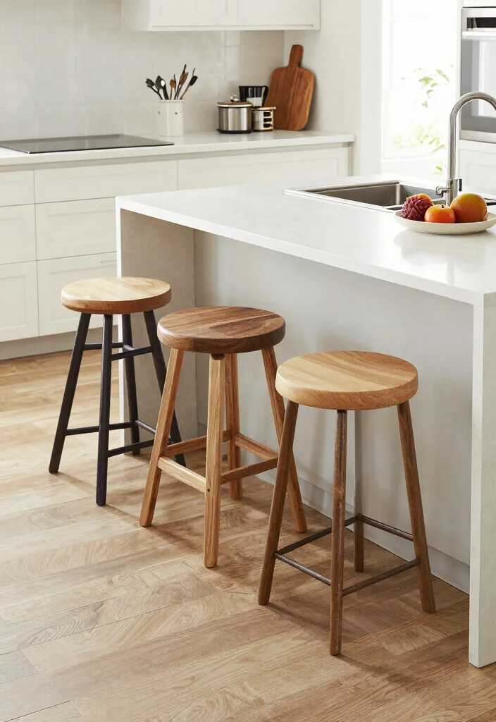 17 Modern Stools for Kitchen Island Ideas With Sleek Comfort - 15. Multi-Functional Stools 1