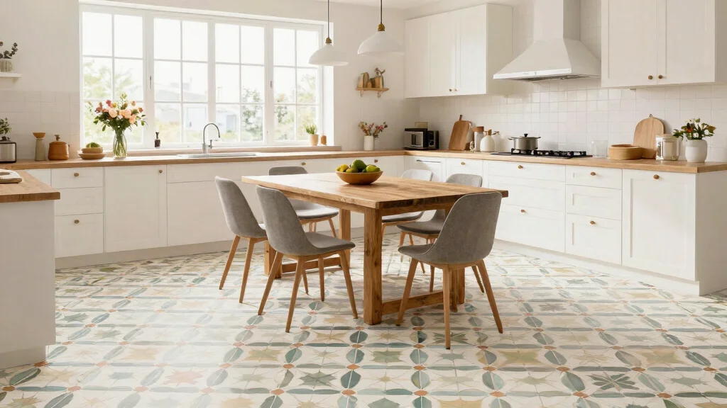 17 Peel and Stick Kitchen Floor Ideas With Budget Friendly Style