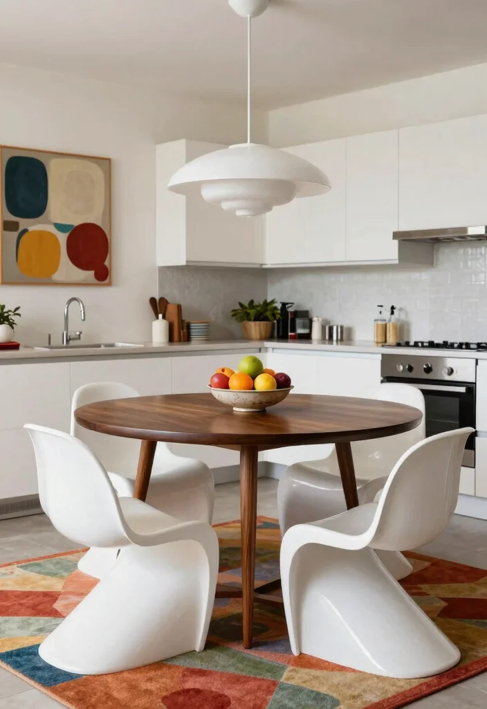 17 Retro Kitchen Tables Ideas With Vintage Flair - 1. Mid-Century Modern Marvel 1