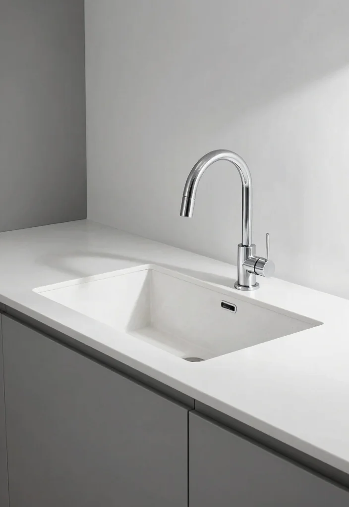 17 Sink Ideas Kitchen Designs Will Love - 7. Modern Integrated Sink 1