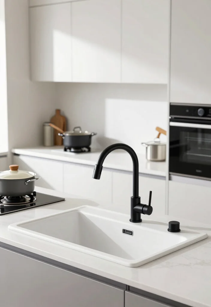 17 Sink Ideas Kitchen Designs Will Love - 9. Stylish Pot Filler Sink 1