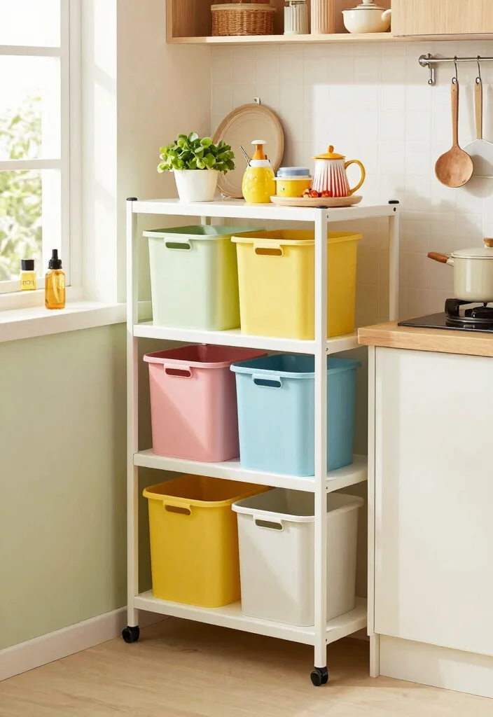 17 Trash Can Storage Kitchen Ideas That Hide Clutter - 13. Vertical Storage Solutions 1