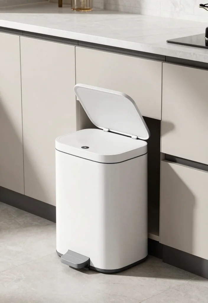 17 Trash Can Storage Kitchen Ideas That Hide Clutter - 17. Smart Technology for Trash Management 1