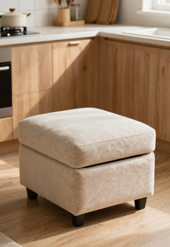 17 Trash Can Storage Kitchen Ideas That Hide Clutter - 6. Multi-Functional Furniture with Built-In Bins 1