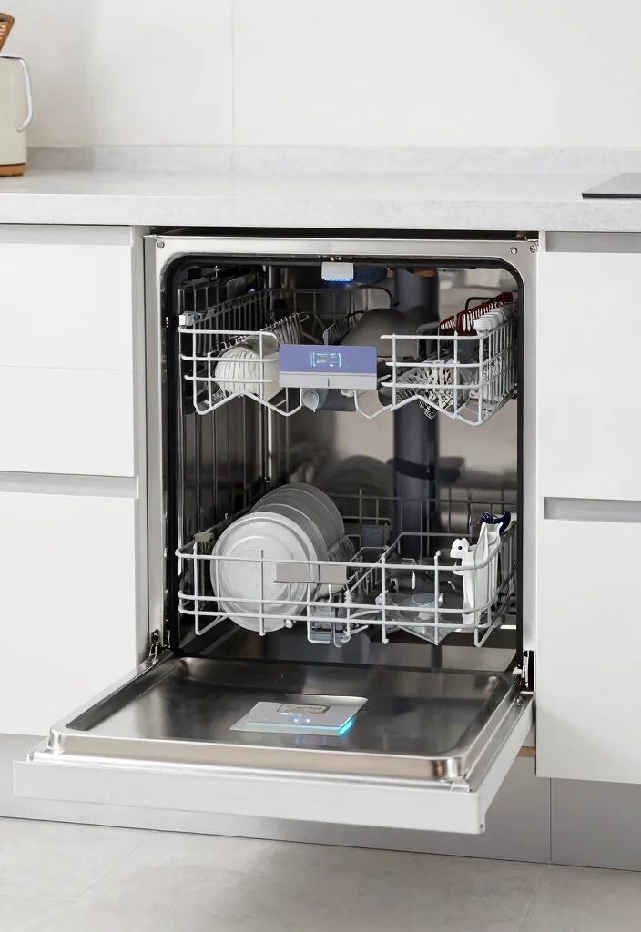 18 Dishwasher Kitchen Ideas With Seamless Integration - 13. Integrated Dishwashers with LED Indicators 1