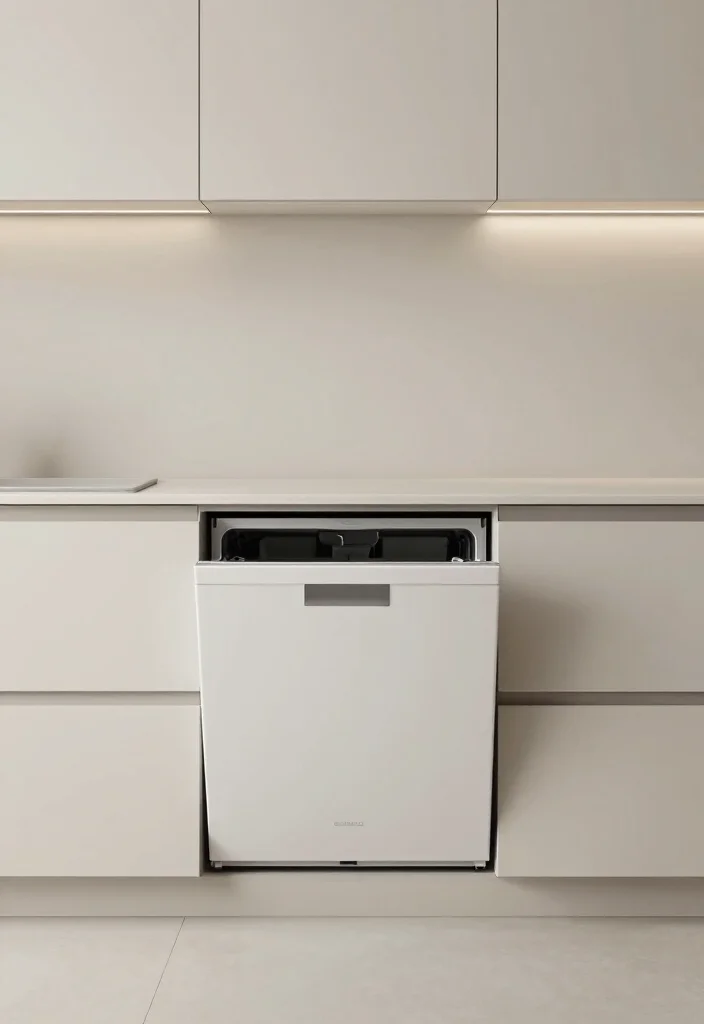 18 Dishwasher Kitchen Ideas With Seamless Integration - 14. Minimalist Design Dishwashers 1