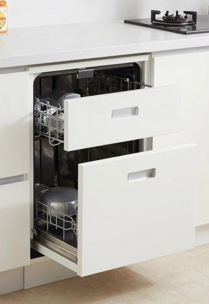 18 Dishwasher Kitchen Ideas With Seamless Integration - 15. Dual-drawer Dishwashers for Busy Families 1