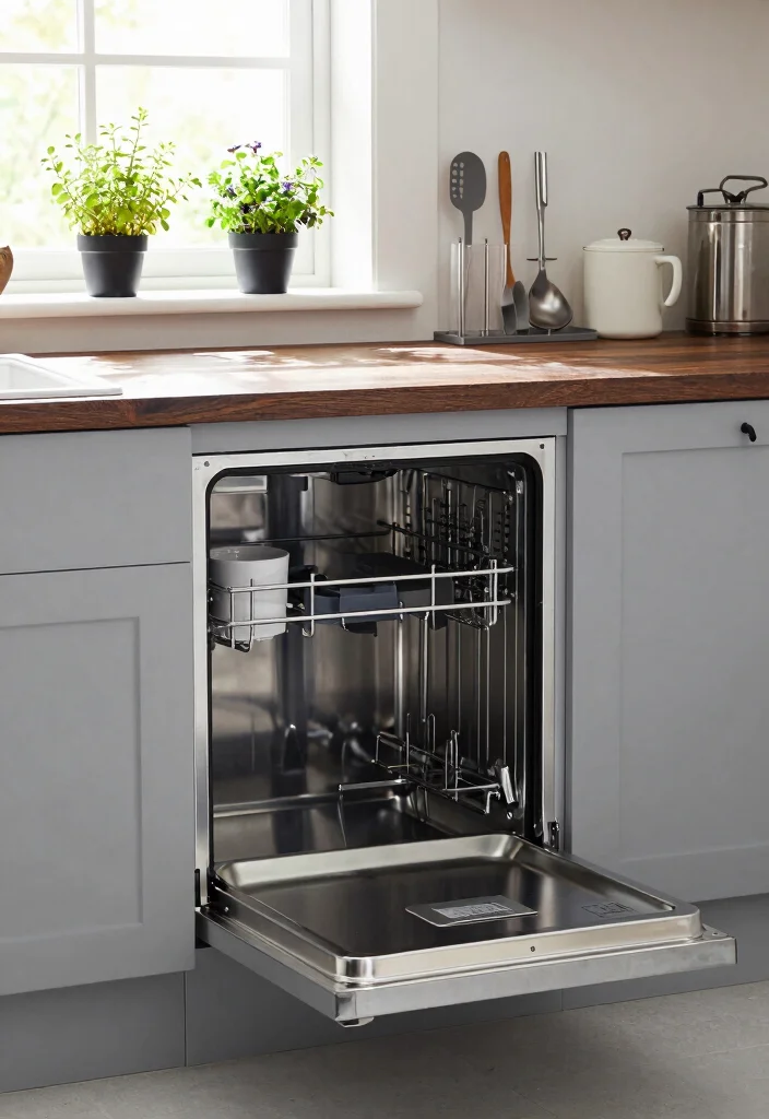 18 Dishwasher Kitchen Ideas With Seamless Integration - 4. Compact Dishwashers for Small Spaces 1