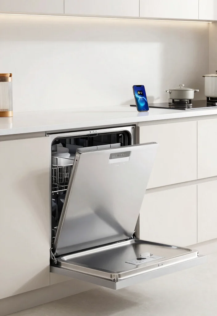18 Dishwasher Kitchen Ideas With Seamless Integration - 7. Smart Dishwashers with Integration Features 1